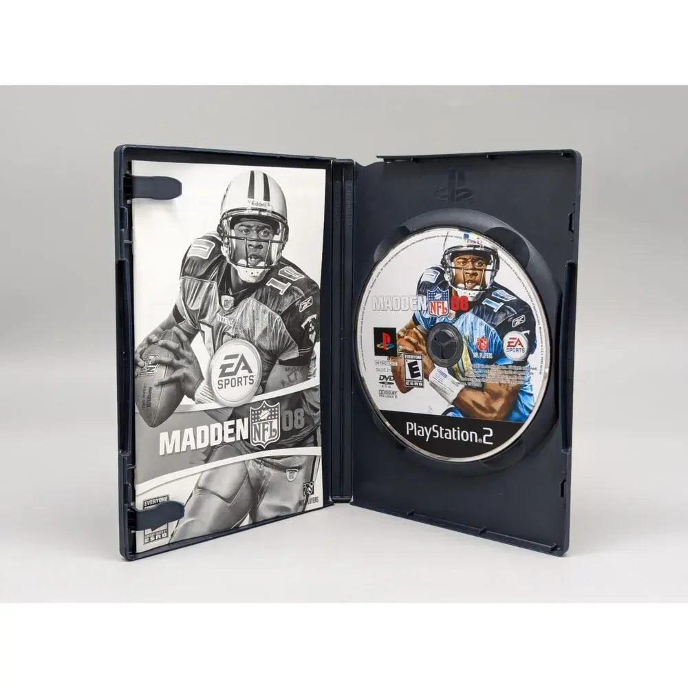 Madden NFL 08 PS2 PlayStation 2 Game Manual & Case Tested